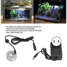 Máquina de fuente de niebla fría con atomizador ultrasónico de aleación de aluminio, adecuada para estanques, rocallas, peceras y jarrones - 1PC - Ver 7