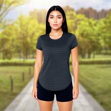 Conjunto Camiseta Blusinha DRY FIT MALHA FRIA POLIAMIDA + Short Leg Legging BOLSOS Corrida Academia 639 - Multicolorido - Visão 6