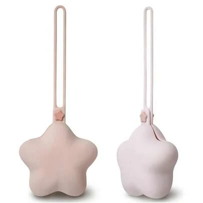 Silicone Pacifier Case With Clip - Portable Baby Pacifier Protector With Safety Buckle, Can Be Hung On Stroller/Diaper Bag, Dust-Proof And Dirt-Proof Storage Box For Earphones, Keys, Coins, Etc.