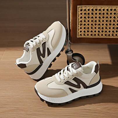 Women's New Casual Sneakers, Lightweight Tennis Shoes, Versatile Comfortable Trainers, Cute & Fashionable Chunky Sneakers