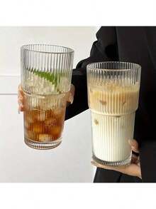 20.28oz Glass Coffee Cup With Lid And Straw, 600ml Multi-Purpose Insulated Reusable Glass Cup, Hand Wash Only, Suitable For Home, Office And Travel - 1pc - Multicolor - View 6