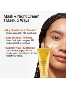 2-Pack Kojic Acid & Turmeric Vitamin C Overnight Peel Off Facial Peel, Brightening & Anti-Stress Korean Skin Care For Clear Glowing Skin, 2.53 Fl.Oz, Perfect Daily Skincare & Gift For Women - Màu vàng - Xem 6