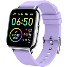 Smart Watch, Fitness Tracker Watch For Men Women, 1.69'' Touch Smartwatch Fitness Watch With Heart Rate Monitor/Pedometer/Sleep Monitor, 25 Sports Waterproof Activity Tracker For Android Molocy Visit The Uaue Store - 紫色 - 查看 1