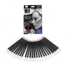 18 piezas Juego de lápices para bocetos de escritura suave 4B 5B 6B 7B 8B HB 2H 4H B 2B 3B lápiz de grafito 10B 12B 14B lápiz de dibujo profesional - Conjuntos - Ver 6