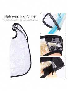 Shampoo Funnel, Dedicated Shampoo Funnel, Upright Shampoo Funnel, Suitable For Professional Salon Or Home Use. Upright Shampoo Funnel, Flexible Cap-Style Shampoo Funnel, Anti-Drip Hair Care Shampoo Funnel, Waterproof Home Shampoo Tool - Multicolor - View 5