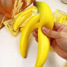 2026新款 - 1个怀旧香蕉创意模型 - 慢回弹软胶桌面摆件，趣味解压神器，缓解办公压力和烦躁不安 - 完美礼物 - 生日礼物 - 男孩礼物 - 女孩礼物 - 复活节礼物 - 情人节礼物 - 彩色 - 查看 5