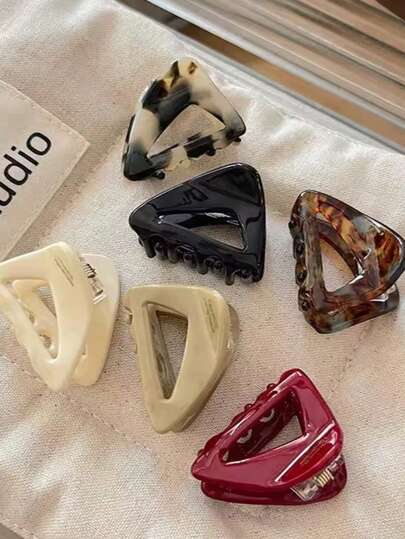 Minimalist Triangle Hair Clip - Elegant French Style Hair Accessory, Suitable For Casual Hairstyles, Perfect For Half-Up, Bangs And Short Hair, Ideal Gift For Fashionable Women, Creates A Refined And Versatile Look