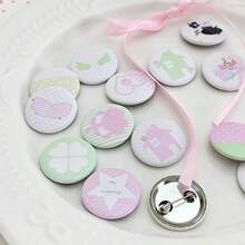 Ghim cài áo hình trà sữa trân châu mini dễ thương, ghim cài áo trang trí sổ kế hoạch hình hoạt hình đáng yêu 25mm, trâm cài Kawaii. - 6 cái/bộ - Xem 9