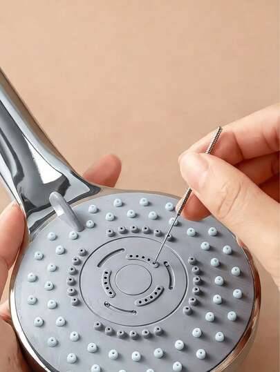 1 pieza Juego de herramientas de boquilla de limpieza - Limpiaparabrisas, cepillo desincrustante para cabezal de ducha, rejilla de estufa de gas, herramienta de limpieza precisa, material duradero, construcción resistente, cepillo de limpieza para agujeros de grifos, cepillo de limpieza para agujeros pequeños [Regalo de festival para esposa y madre] El color del estilo se envía al azar