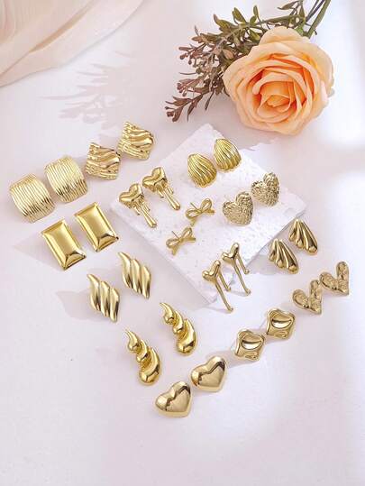 Wasserdichte Edelstahl-Ohrstecker für Mädchen, modische Damen-Ohrringe, Damen-Schmuck, minimalistisch geometrisch, luxuriös, schlicht, elegant und personalisiert. Ohrringe als Accessoires für Sommerstrand, Bikini, attraktive Kleidung, Hochzeitskleider - vielseitiger Schmuck. Perfekt zum Tragen beim Schwimmen, Baden, Sport. Großartig als Valentinstag, Geburtstag, Muttertag und Urlaubsüberraschung.