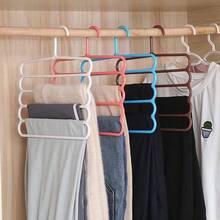 Pants Hangers 1  Pack Space Saving Metal Closet Organizer,Clothes Pants Hangers,Anti-Slip Design,Closet Organizers And Storage For Pants Jeans Skirts Scarf Legging - 白色 - 查看 8