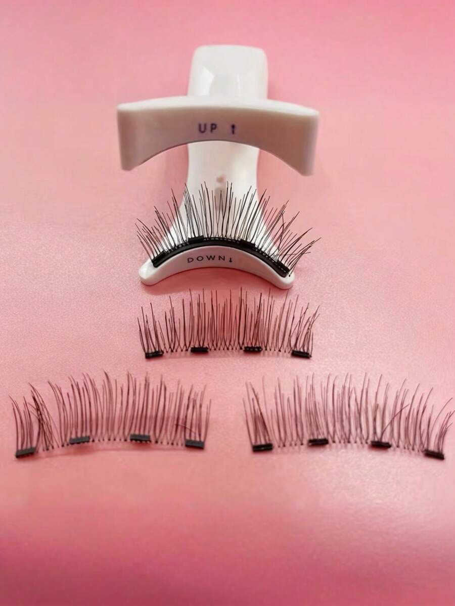 Magnetic Reusable False Eyelashes Set - Professional Eye Makeup Tools, Alcohol-Free, Fragrance-Free, Plastic Material False Eyelashes Set