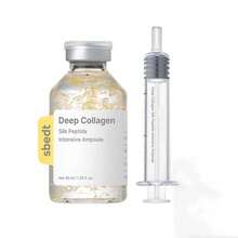 Silk Peptide Deep Collagen Ampoule Serum, Peptide & Collagen Complex For Instant Firming And Hydration, Lightweight Korean Skincare Serum For Smoother, Glowing Skin, With Eye Massage Wand - Hyaluronic Acid - Xem 2