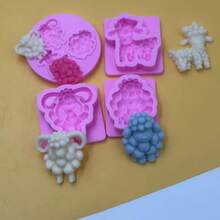 DIY Cute Curly Sheep Silicone Mold Suitable For Chocolate, Pastry And Fondant, Non-Electric Baking Tool, Eid Al-Adha Cake Mold, Birthday - Multicolor - View 6