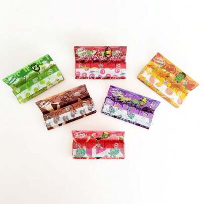 新作ゴリラデザイン ローリングペーパー 3個セット、手巻き用78mm長、複数の香り展開、喫煙アクセサリーポータブルローリングペーパー