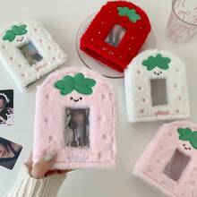 1本A8卡通草莓格子相册，青少年偶像照片卡片收纳相册，迷你相册 - A8卡冊 - 查看 4