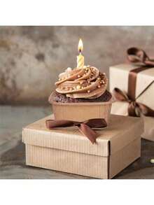 10/20/50pcs Non-Stick Mini Baking Cups - Grease-Proof Rectangular Cupcake Liners With Ridged Edges, Stackable For Muffins, Cakes, Desserts - Multicolor - View 9