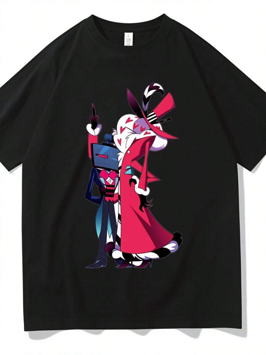 COOL SUMMER Summer DisneysssSsssS Kawaii Lilo Stitch Angel Graphics Woman T-Shirt 90S Short Sleeves Loose Female Tops Harajuku Blouse Cottonsss Clothes - Đen và trắng - Xem 1