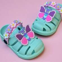 Sandalia infantil menina flor confortavel menina - Verde Menta - Visão 2