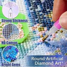 DIY Princess Diamond Painting Kit For Adult Beginners; 5D Beautiful Fairy Diamond Painting Kit; DIY Round Stone Flower Diamond Art Kit For Homeoration; - Nhiều màu - Xem 3