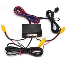 Parkeringskamera Videokanalkonverterare Automatisk växling Fram/Sida/Backkamera Videokontrollbox med manual - Kamerakontrollbox - Visa 5