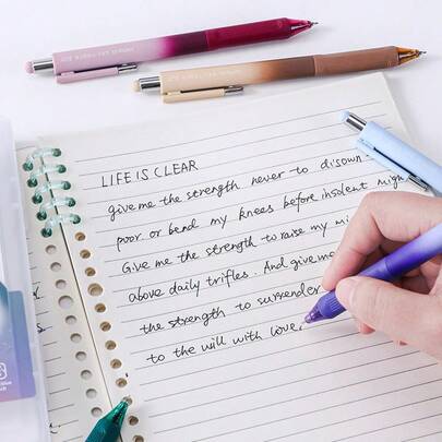 2-In-1 Stylus Pad Study Pen – 0.5mm For Exams & Notes, Creative Focus Tool & Student Gift Set Back-To-School Prize & Student Gift Desk Calm Supplies Set For Office/Campus, Perfect Gift For Students (Back-To-School/Birthday)