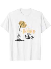 He Makes Beauty From ashes T-Shirt - Blanc - Voir 3