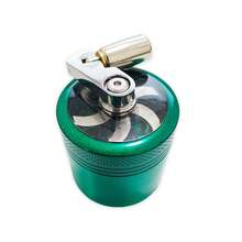 40mm Manual Portable Pocket Grinder, Mini Handheld Zinc Alloy 4-Layer Herb Grinder With Handle, Multiple Color Options - one-size - View 15
