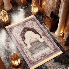 Portable Single-Person Prayer Mat, Suitable For Pilgrimage. Foldable Design Great For Home Use, Applicable For Prayer And Pilgrimage Activities. Can Be Used Indoors And Outdoors, Can Be Placed In Study Or Living Room. - Multicolor - View 13