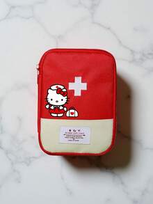 SANRIO 1个便携式急救包，户外露营、徒步旅行、居家和学校必备，必备生存装备，药袋药盒药盒药瓶药罐，医院包药品整理袋药品收纳袋，旅行必备包袋，度假必备 - 彩色 - 查看 11