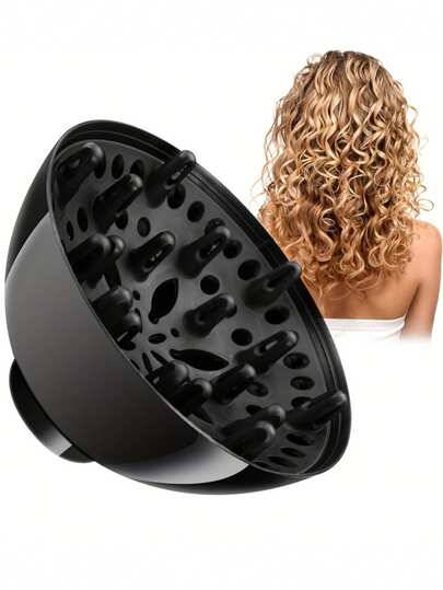 1 Set Salon Style Hair Diffuser, Portable Multi-Functional Foldable Heat-Resistant Silicone Diffuser Suitable For Blow Drying, Hair Styling, Back To School, Travel, Women Hair Accessories, Barber Supplies, Hair Dryer, Hair, Hairdressing, Hair Tools, Hair Products