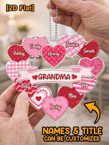 奶奶的甜蜜情人节礼物 - 个性化汽车挂饰 - 送给奶奶的礼物 - As Shown - 查看 11