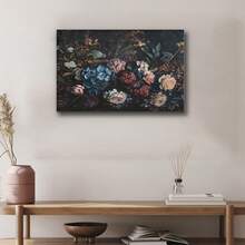 Framed Moody Vintage Flower Printable Wall Art, Dark Floral Still Life Oil Painting, Botanical Antique Art. Ideal Festive Gift Pick! This Stunning Art Piece Elevates Decor Style For Living Room, Kitchen, Bathroom And Any Room In Your House. - Random Print(隨機印花) - 查看 3