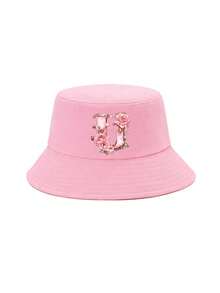 1 buah Topi Ember Anak Perempuan Warna Pink Elegan dengan Motif Huruf Bunga Mawar, 26 Pilihan Huruf, Manis & Chic, Bergaya, Ringan, dan Melindungi dari Matahari, Cocok untuk Pemakaian Sehari-hari, Aktivitas Luar Ruangan, Sekolah, dan Hadiah - Berwarna merah muda - View 43