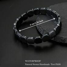 Natural Obsidian Bracelet For Men - Unleash Masculine Energy, Healing Bracelet, Inspirational Jewelry Gift - Multicolor - View 4