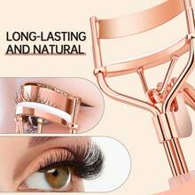 12 Stücke professioneller Wimpernzange-Set - beinhaltet 1 tragbare Wimpernzange, 1 partielle Wimpernzange mit 10 Silikonepolstern, Edelstahl-Wimpernzange, einfaches Kräuseln und Anheben der Wimpern, nicht schädigend, für Wimpernverlängerung und -kräuselung, unisex - Verschiedenfarbig - Übersicht 5