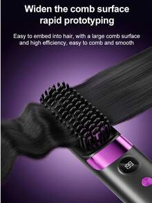 新款USB充电式直发梳，无线便携式负离子直发卷发器二合一，电池容量：1800mAh - 彩色 - 查看 9