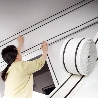 1 Cuộn 230cm Nẹp trang trí tường 3D bằng xốp tự dính, chống thấm nước, dùng cho trần nhà, sàn nhà, chân tường.