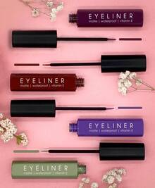 Delineador de Ojos de  Italia Líquido Delineador Perfecto Negro Mate Calidad Premium - 201 negro - Ver 3