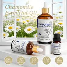 HIQILI100mL/30mL/10mL Chamomile Oil, Best Plant Essential Oil For Aromatherapy, Diffuser, Humidifier, Skin And Hair Care, Shampoo And Conditioner, Better Sleep - Chamomile - View 2