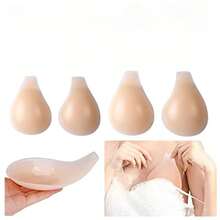 1 Pair Sexy Self Adhesive Bra Silicone For Women Cover Bra Pad Breast Lift Chest Stickers Strapless Breast Petals Nude Bra - Gầy - Xem 6