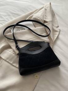 法国小众女士手提包，新款时尚单肩包，ins风简约别致斜挎包 - 彩色 - 查看 11