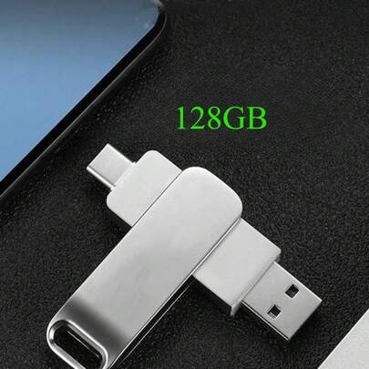 High-Speed 128GB 256GB 512GB 1TB 2TB Dual Interface Flash Drive - USB & Type-C Photo Memory Stick For Android Phones, Tablets, Computers - Efficient Transmission, Large Capacity Thumb Drive