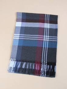 1pc Unisex Autumn/Winter New Plaid Imitation Cashmere Scarf, Suitable For Outings, Group Purchases, Travel, Gifts - Multicolor - View 3