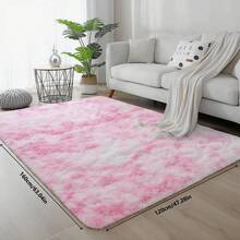 1pc Super Soft Thick Fluffy Carpet, Suitable For Living Room, Bedroom And Other Indoor Spaces, Soft Long Plush Rug, Fluffy Faux Fur Carpet, Home Decor, Pet Friendly, Ideal For Bedroom, Living Room, Nursery Decoration. - Pink - View 17