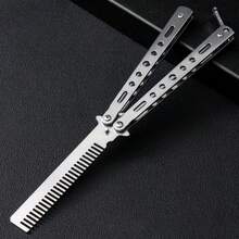 Nuevo modelo 2026 - Peine mariposa Valorant Nightblade - Balisong sin filo - Regalo para amigos, fiestas, cumpleaños, coleccionistas - Multicolor - Ver 17