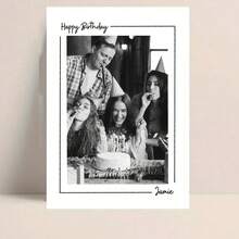 Personalized Birthday Photo Greeting Card, Customized Birthday Card, Birthday Photo Memento, Personalized Birthday Card, Add Photo Greeting Card, Best Friend Birthday Card - A - View 5