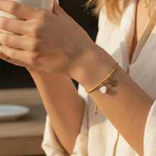 1件装时尚休闲个性化心形吊坠手链，五角星吊坠手链，可调节编织手链，幸运手链，情侣手链，姐妹手链，斋月礼物，周年纪念礼物 - 彩色 - 查看 1