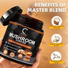GREENPEOPLE Mushroom Coffee Mishrooms Lions Mane, Chaga, Reishi,7 Mushroom Coffee Blend - 113g - Xem 5
