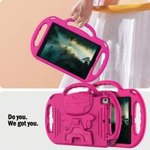 Kids Tablet Soft Case With Lanyard Stand, Anti-Drop Protective Cover For /Galaxy/Fire Tablets - Hot Pink - View 7